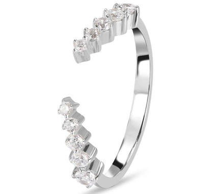 TwirlChic White Topaz Band