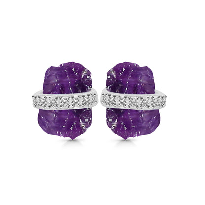 Divine Amethyst Delight Studs