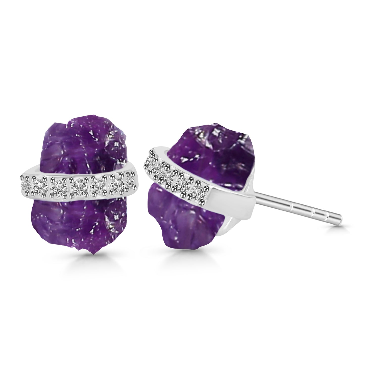 Divine Amethyst Delight Studs