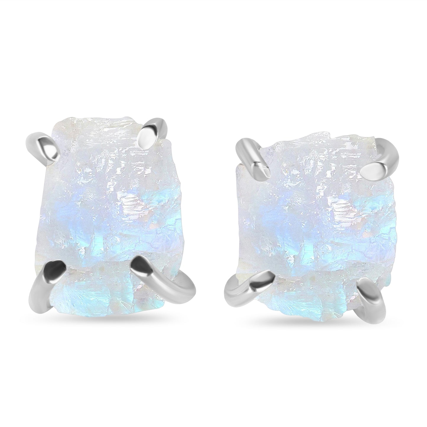 Raw Elegance Moonstone Studs