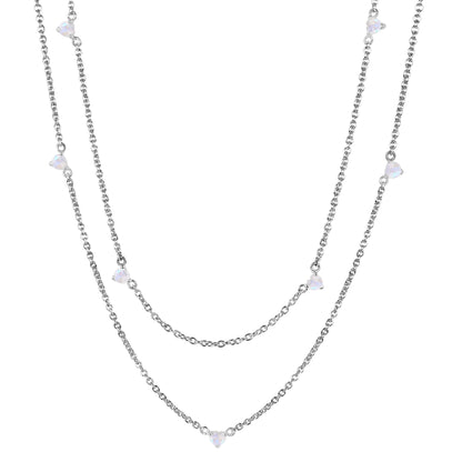 Moonstone Tiered Elegance Necklace