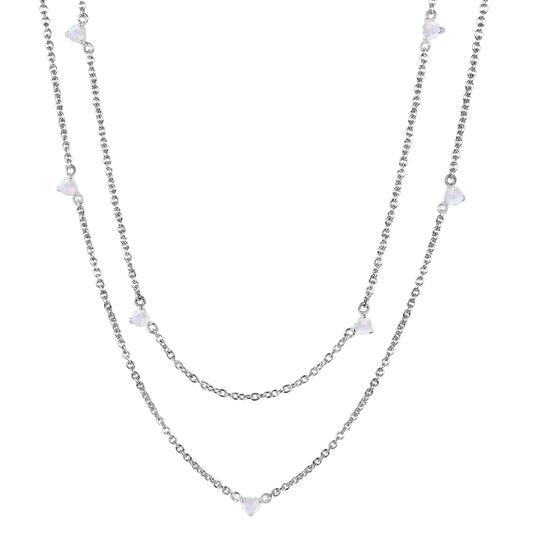 Moonstone Tiered Elegance Necklace