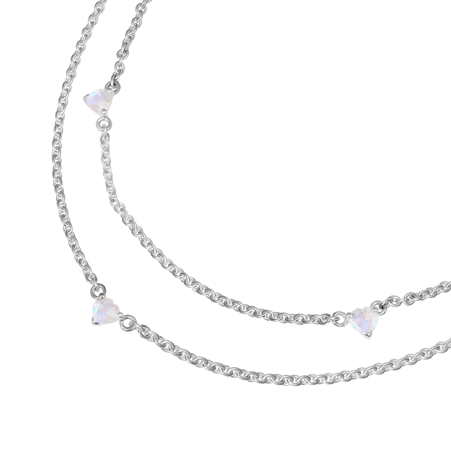 Moonstone Tiered Elegance Necklace