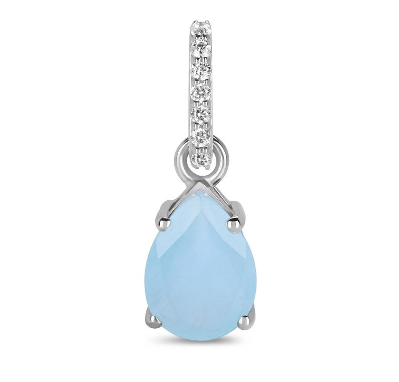 Aquamarine Zest Drop Pendant