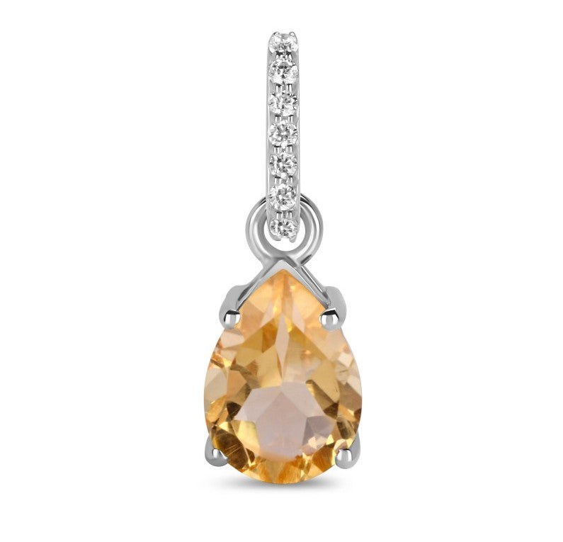 Citrine Zest Drop Pendant