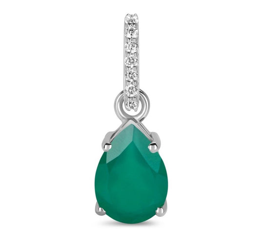 Green Onyx Zest Drop Pendant