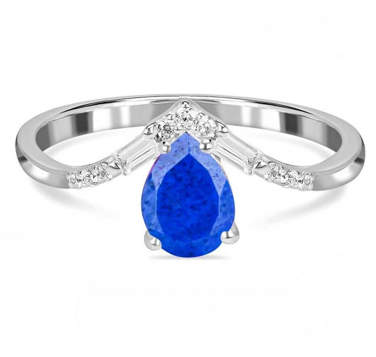 Lapis Royal Zest Drop Ring