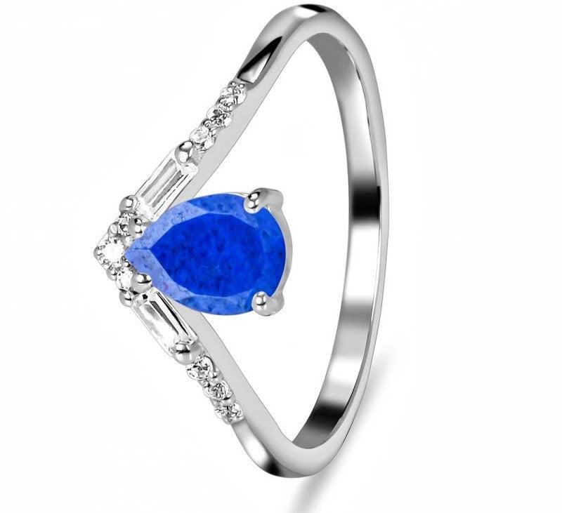 Lapis Royal Zest Drop Ring